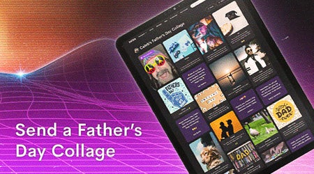 Image of an iPad with a Cameo Collage