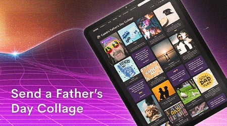 Image of an iPad with a Cameo Collage