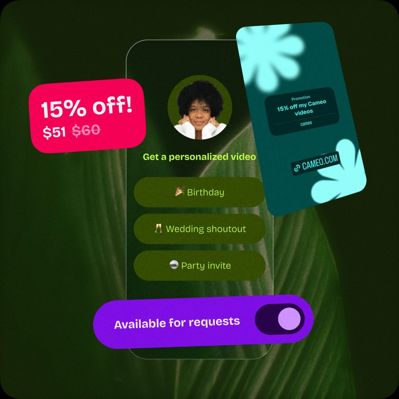 Promotional banner of the Cameo app
