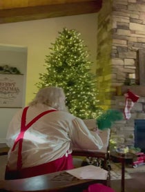 Poster for Holiday video from Santa Claus