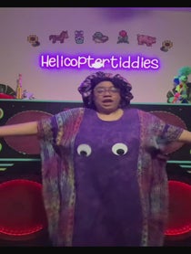 Poster for Birthday video from Helicopter Tiddies