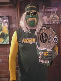 Poster for Holiday video from Packermania