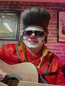 Poster for Valentine's Day video from Clownvis Presley