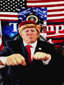 Poster for Roast video from Donald Trump Impersonator, Michael Falato AKA MJ Trump