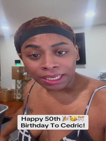 Poster for Birthday video from Dominique Morgan