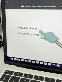 Poster for Pep Talk video from Mr Tiny Hand