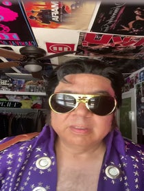 Poster for Graduation video from Shawn Elvis Tribute Artist Impersonator