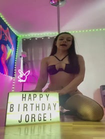 Poster for Birthday video from Sasha