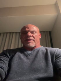 Poster for Fantasy football video from Kurt Angle