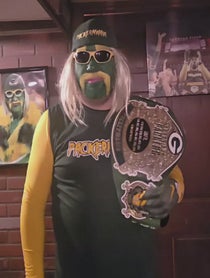 Poster for Holiday video from Packermania