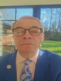 Poster for Birthday video from Nigel Farage