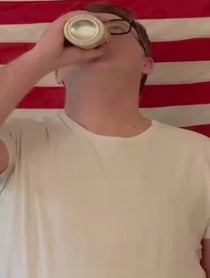 Poster for Birthday video from Propane Man, Dan “America” Bruce