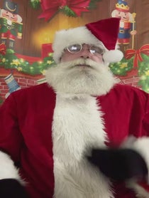 Poster for Holiday video from The Naughty Santa