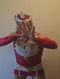 Poster for Birthday video from Lucha-Man Fantana
