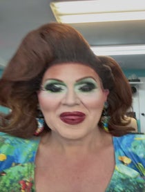 Poster for Pep Talk video from Trixie Deluxxe - Orlando based drag queen with a flair for roasting