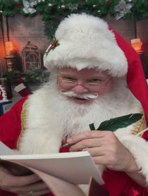 Poster for Valentine's Day video from Santa Claus, The Mitten State Santa