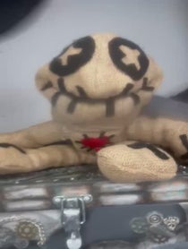 Poster for Spooky message video from The VooDoo Doll