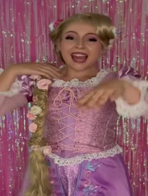 Poster for Birthday video from Princess Performer Hana