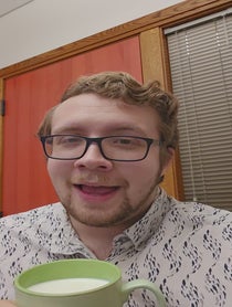 Poster for Pep Talk video from Milk-Drinking James