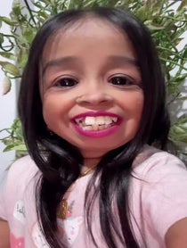 Poster for Valentine's Day video from Jyoti Amge Guinness world Record holder icon