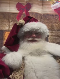 Poster for Holiday video from Santa Claus