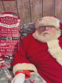 Poster for Holiday video from Christmas uk santa