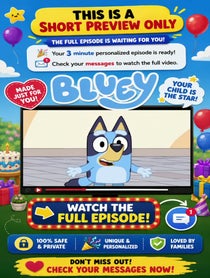 Poster for Father's Day video from Bluey