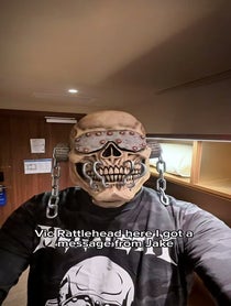 Poster for Father's Day video from Vic Rattlehead