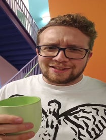 Poster for Birthday video from Milk-Drinking James