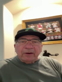 Poster for Birthday video from Johnny Bench