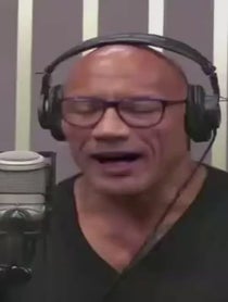 Poster for Pep Talk video from Dwayne Johnson Parody The Rock