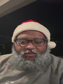 Poster for Holiday video from Gentilly Santa