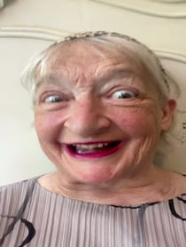 Poster for Birthday video from Janine Duvitski