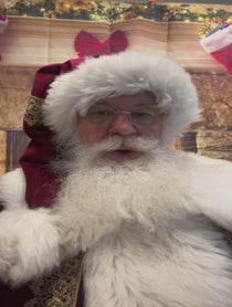 Poster for Holiday video from Santa Claus