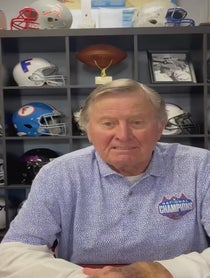 Poster for Pep Talk video from Coach Steve Spurrier