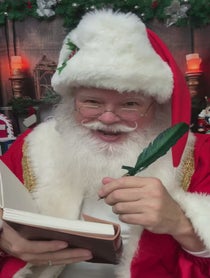 Poster for Holiday video from Santa Claus, The Mitten State Santa