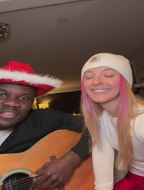 Poster for Holiday video from Chelsea & Kwame