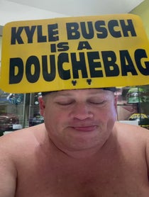 Poster for Roast video from KYLE BUSCH IS A DOUCHEBAG