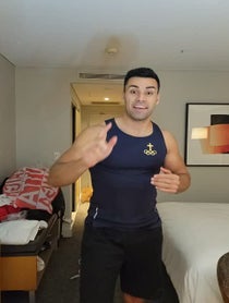 Poster for Pep Talk video from Pita Taufatofua