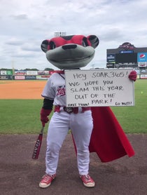 Poster for Pep Talk video from Nutzy the Flying Squirrel