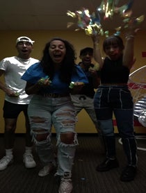 Poster for Birthday video from The Skorys