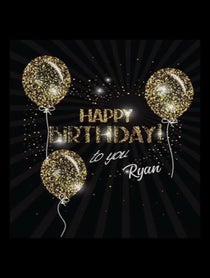 Poster for Birthday video from Rob Base