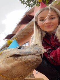 Poster for Birthday video from Caitlin & Tiptoe