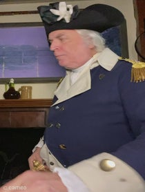 Poster for Intro video video from George Washington portrayed by Dean Malissa