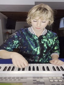 Poster for Birthday video from Taylor Swift Impressionist (singer/plays piano)