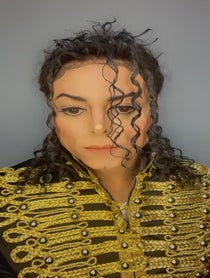 Poster for Birthday video from Michael Jackson Impersonator