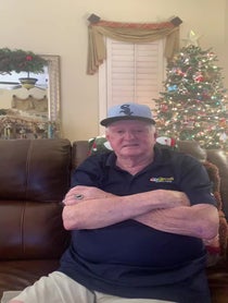 Poster for Birthday video from Ken "Hawk" Harrelson