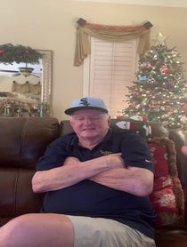 Poster for Holiday video from Ken "Hawk" Harrelson