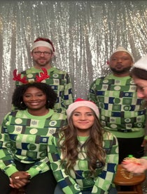 Poster for Holiday video from LinkedOutOfOffice Carolers