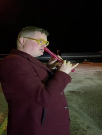 Poster for Holiday video from Nasal Recorder